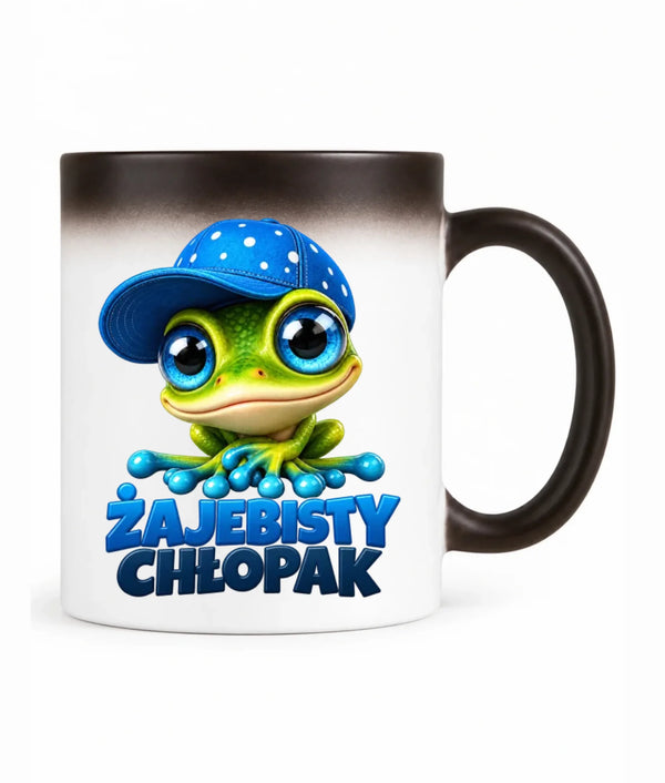 Kubek magiczny - Żajebisty Chłopak - personalizowany DCH01