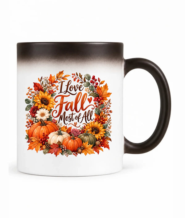 Kubek magiczny jesienny - I Love Fall Most of All