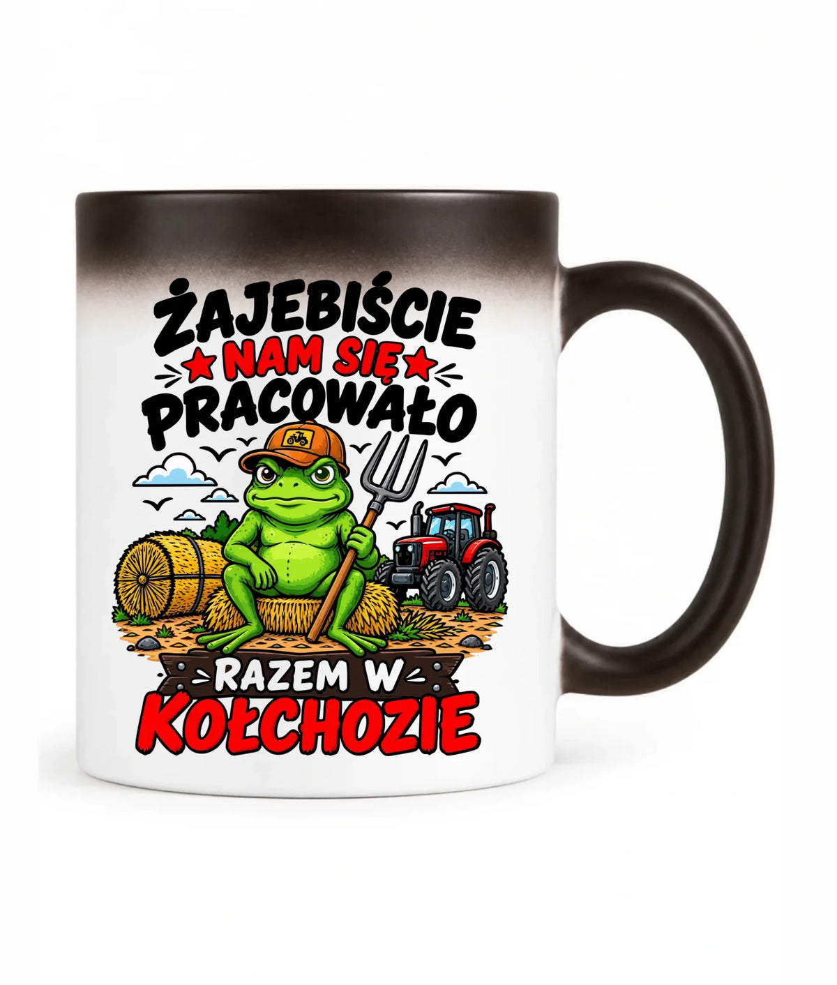 Kubek magiczny na odejście z pracy - Razem w kołchozie