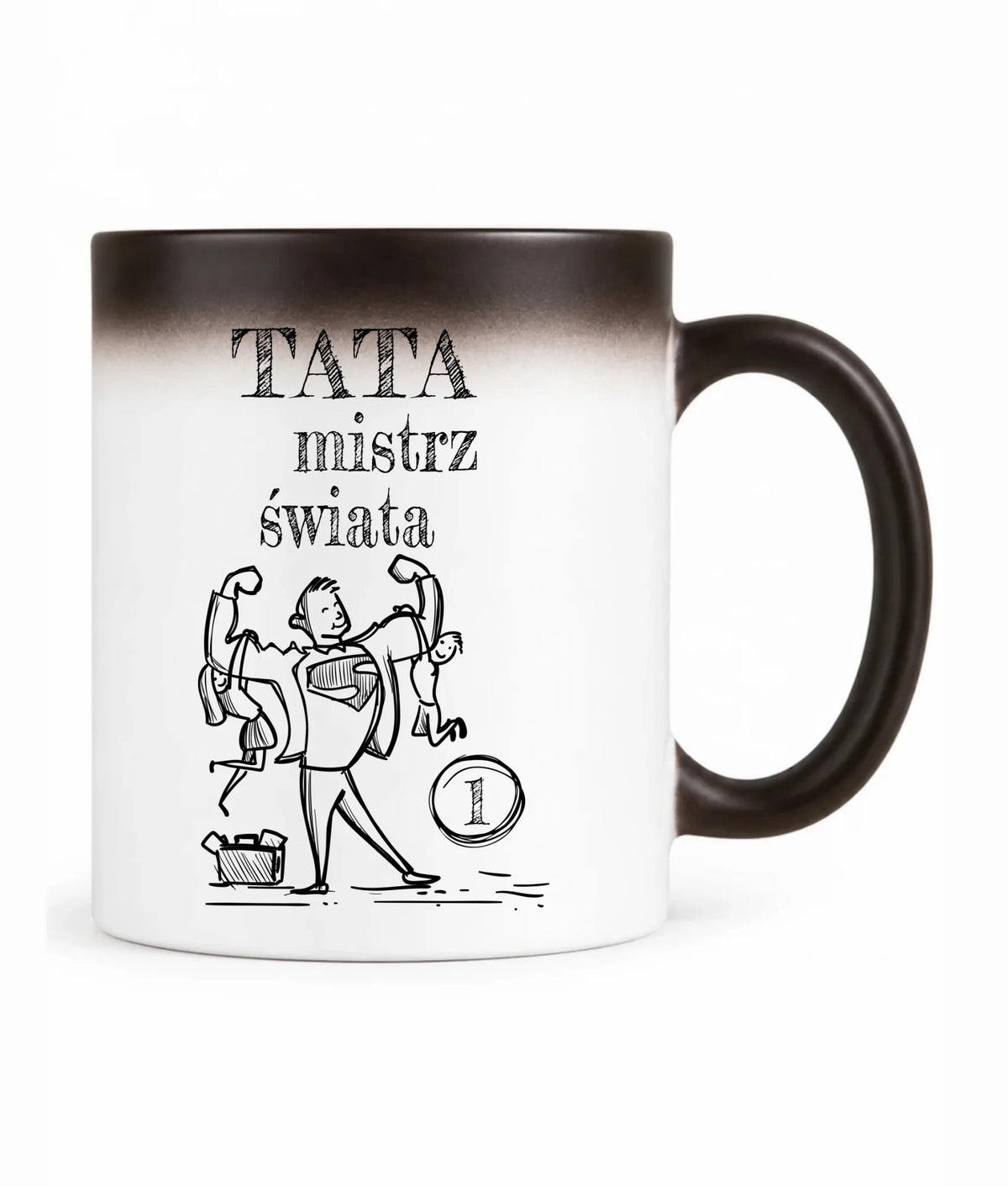 Kubek magiczny dla taty - Tata Mistrz Świata DT36