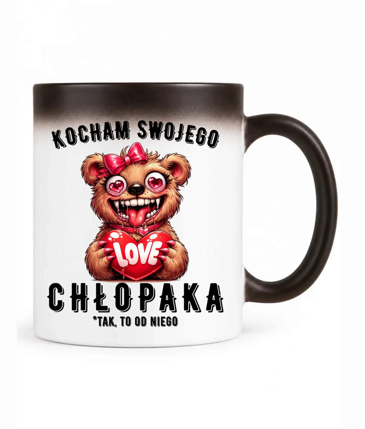 Kubek magiczny dla dziewczyny - Kocham swojego chłopaka W89