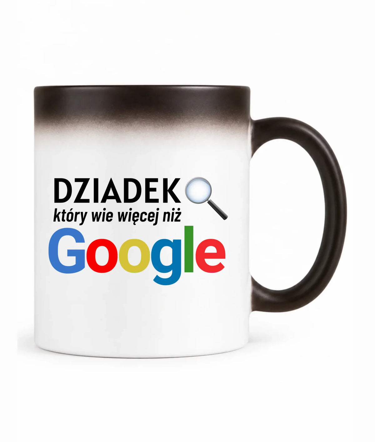 Kubek magiczny dla dziadka - Dziadek który wie więcej niż google D44