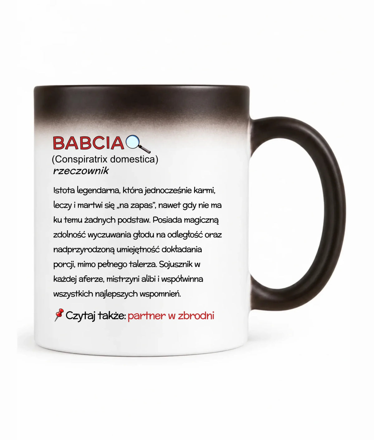 Kubek magiczny dla babci - Babcia śmieszna definicja B35