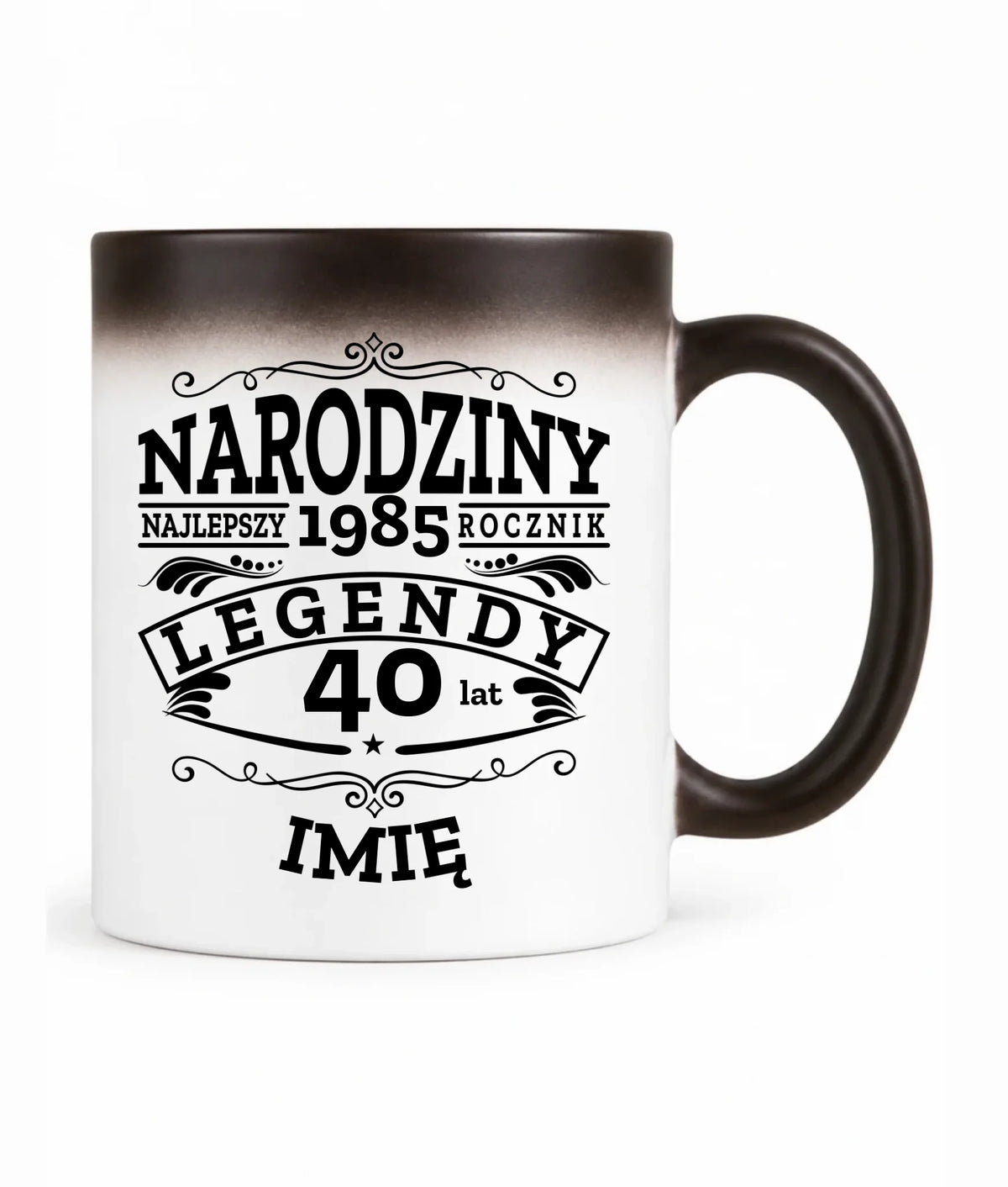 Kubek magiczny na urodziny - Narodziny Legendy - personalizowany