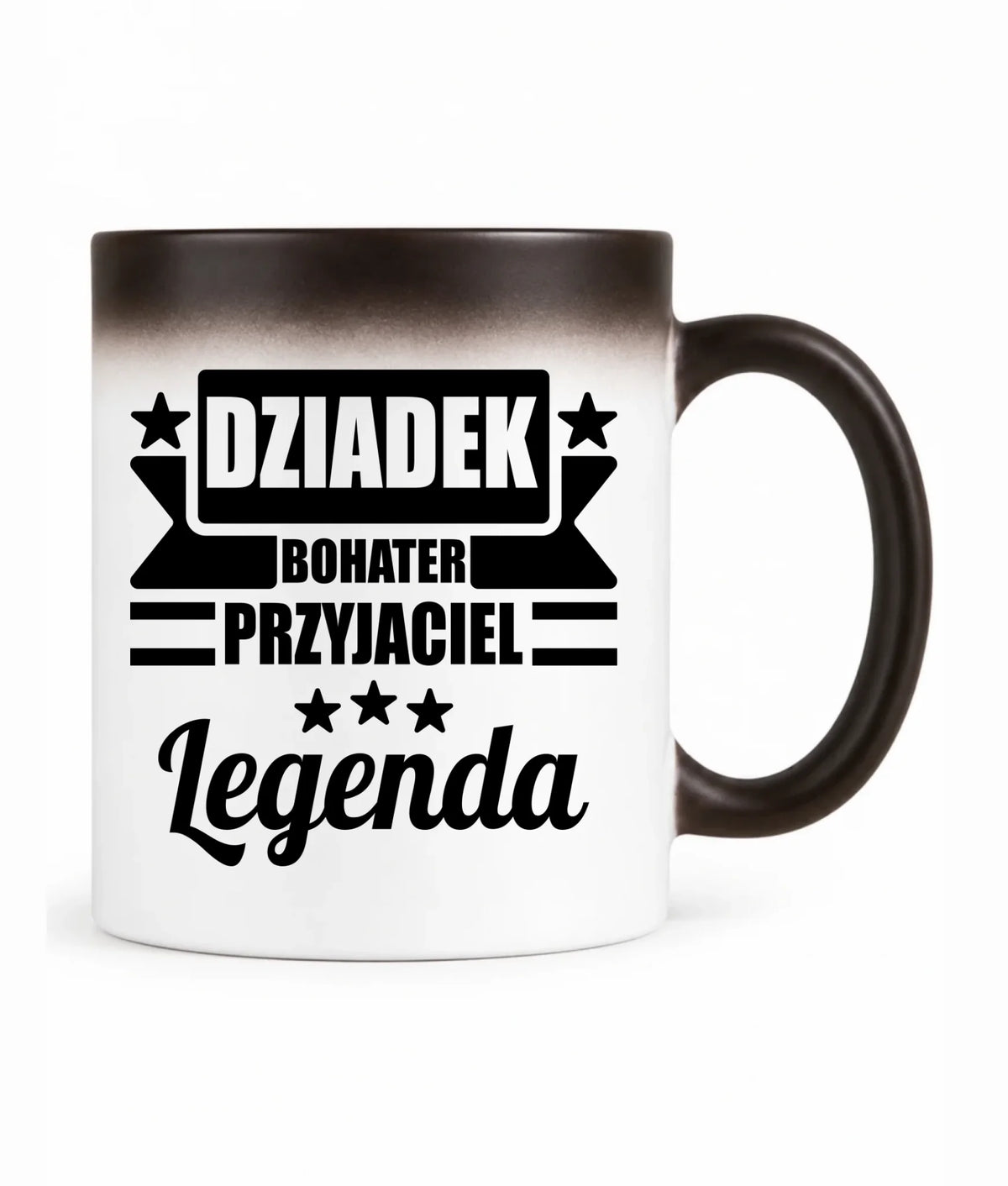 Kubek magiczny dla dziadka - Bohater przyjaciel legenda D20