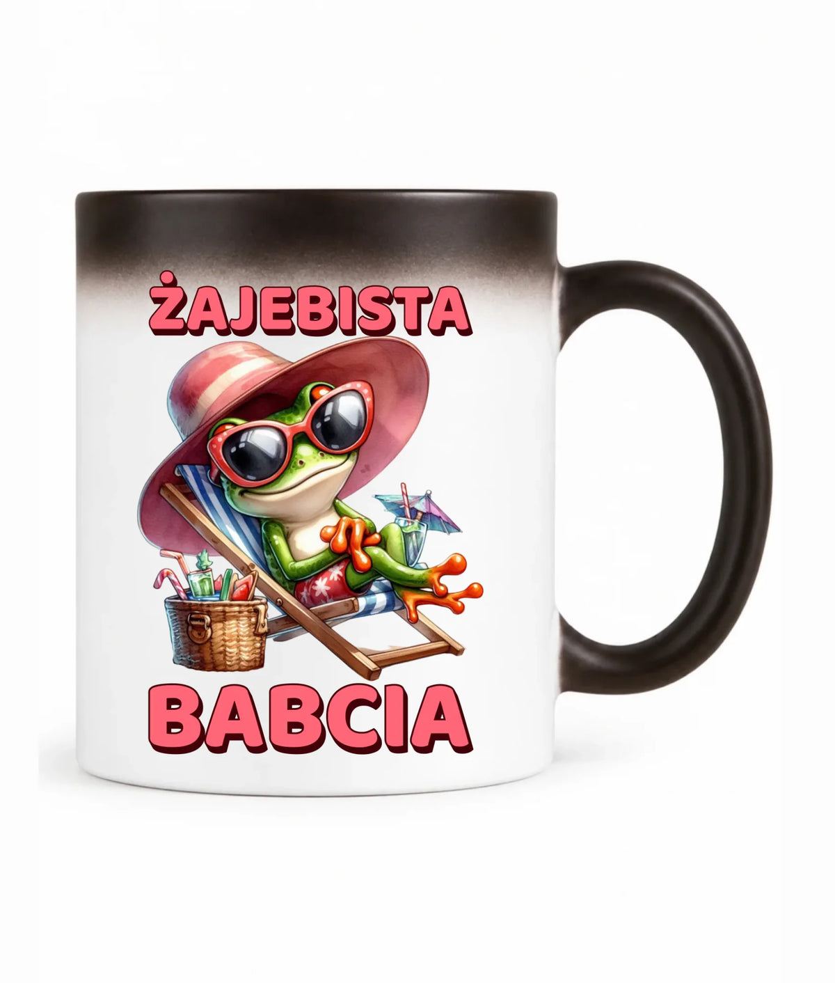 Kubek magiczny dla babci - Żajebista Babcia Żaba B27