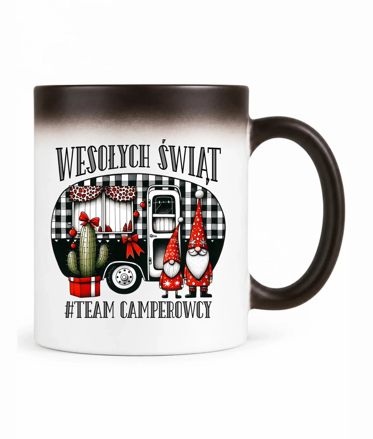 Kubek magiczny świąteczny - Wesołych Świąt Team Camperowcy BN44