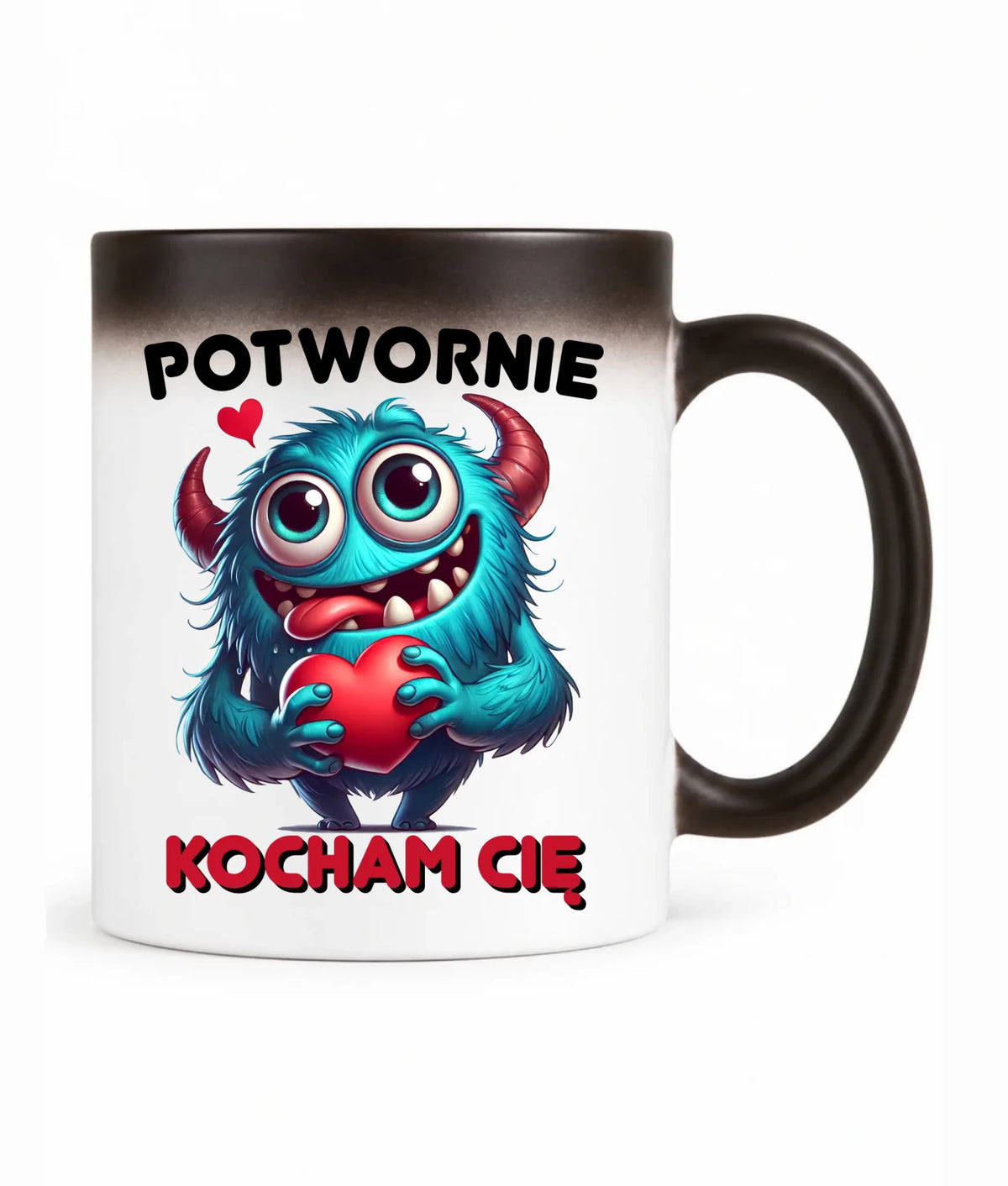 Kubek magiczny dla par - Potwornie Kocham Cię W45