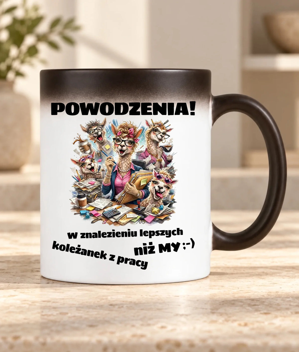 Kubek magiczny na odejście z pracy - Powodzenia w znalezieniu lepszych koleżanek