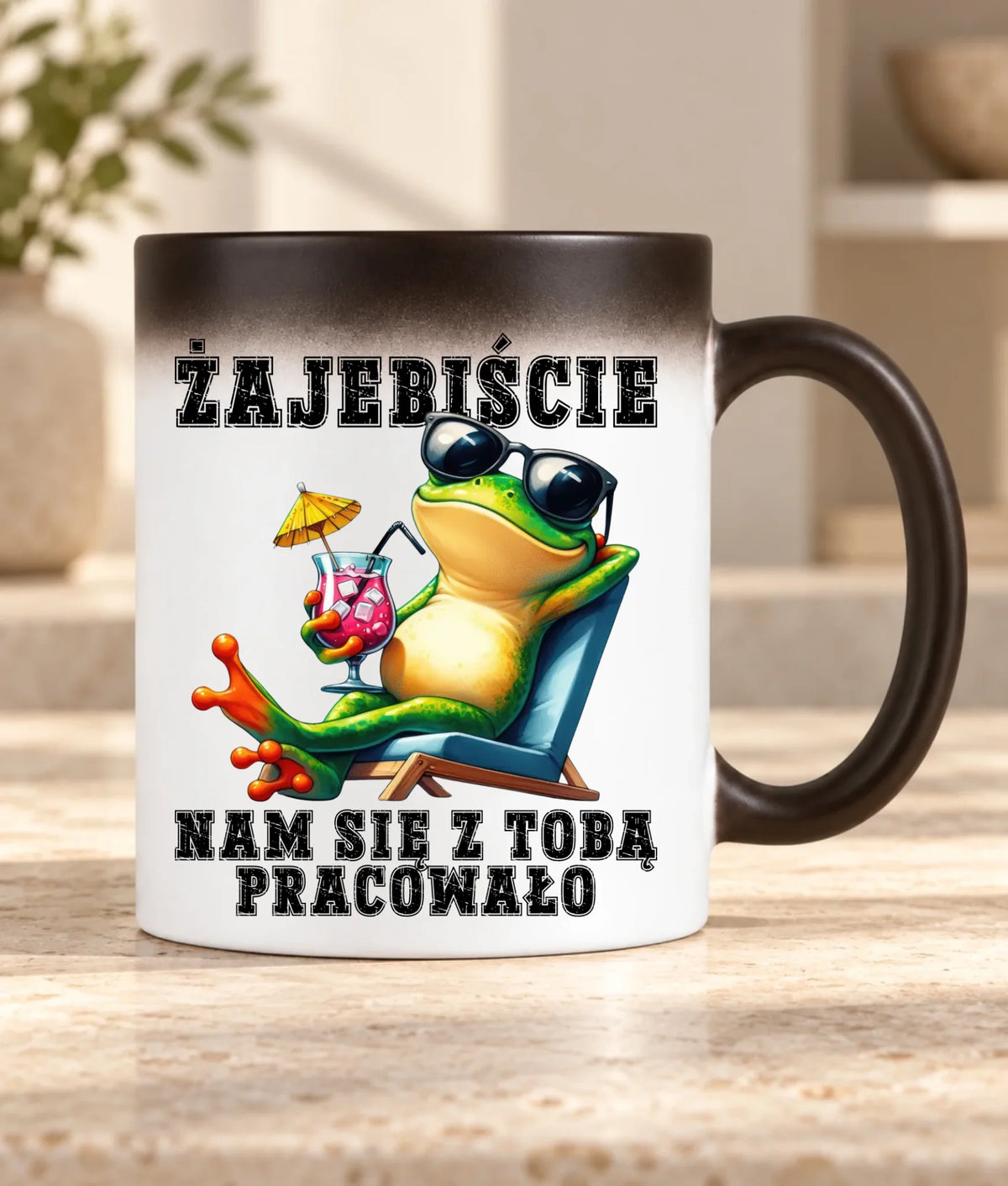 Kubek magiczny na odejście z pracy - Żajebiście nam się z Tobą pracowało