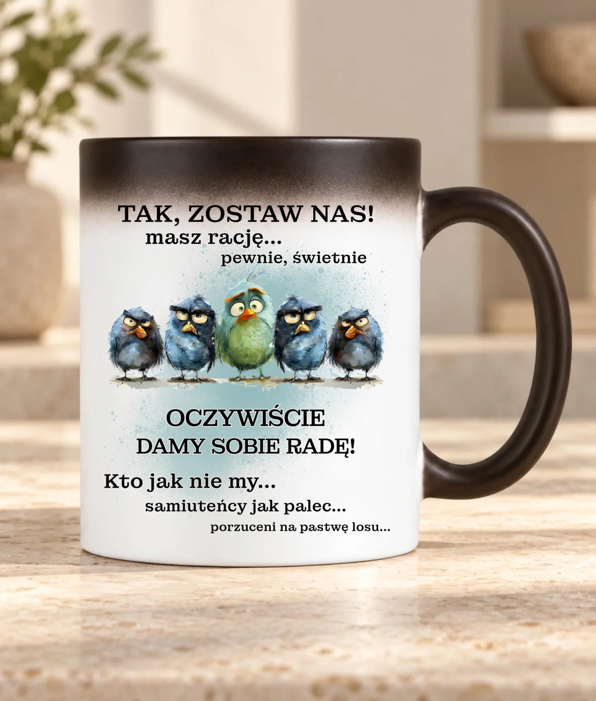 Kubek magiczny na odejście z pracy - Tak, zostaw nas!
