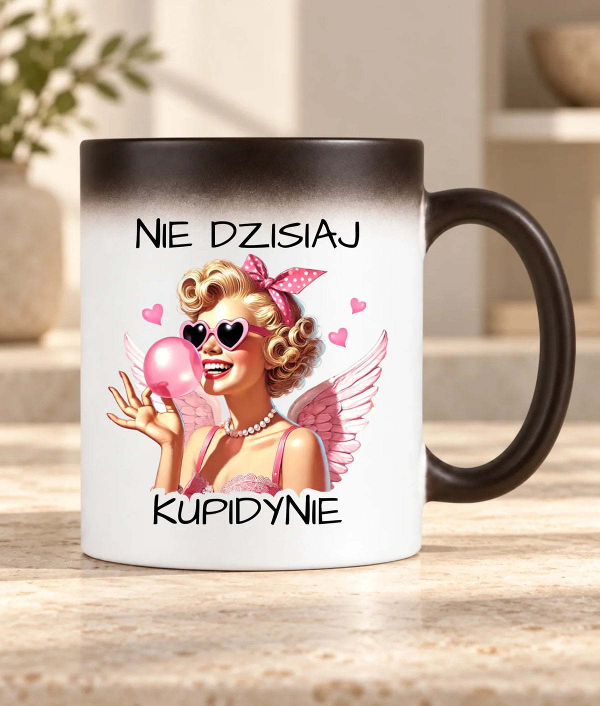 Kubek magiczny na Walentynki dla singielki - Nie dzisiaj W18