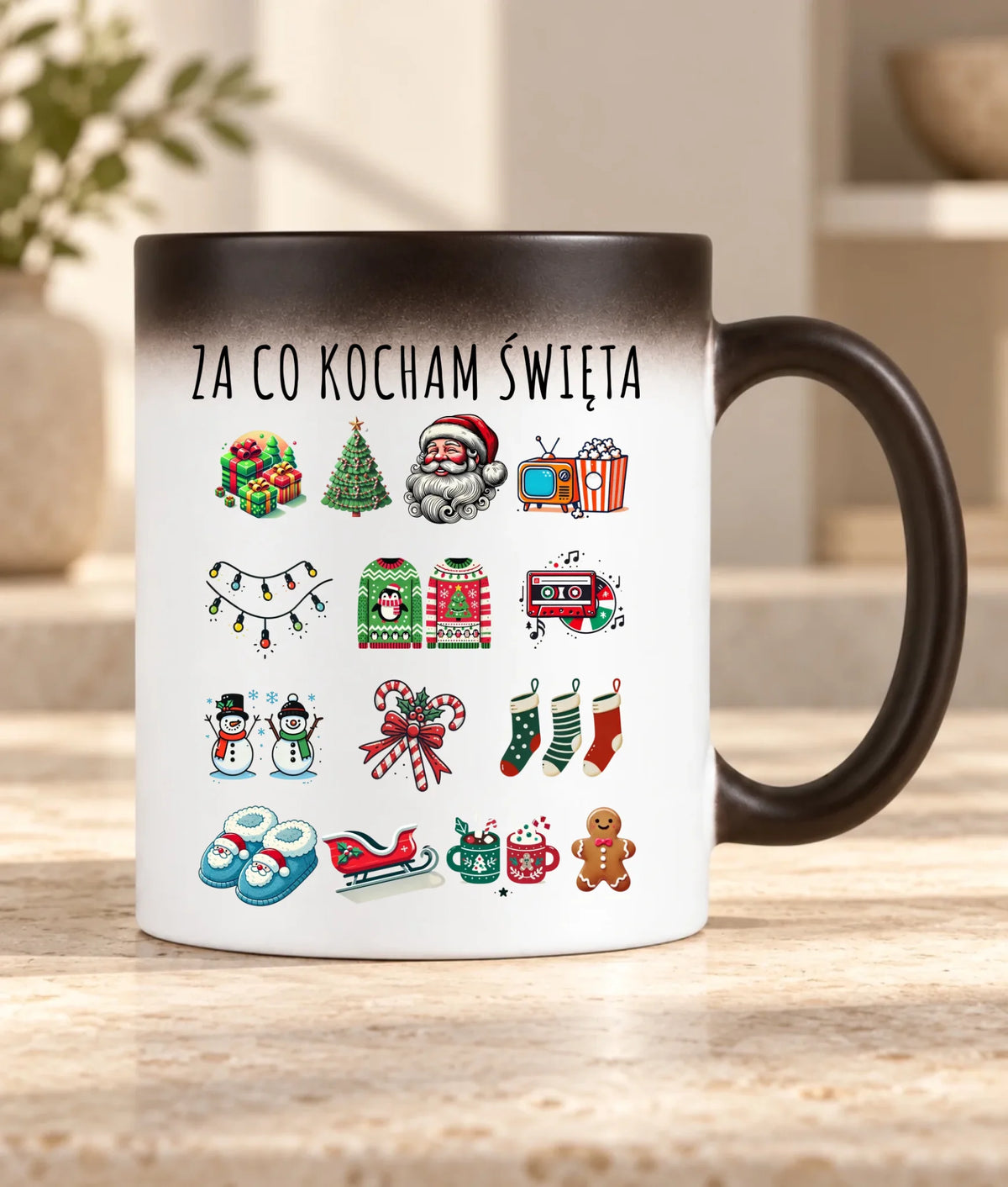Kubek magiczny świąteczny - Za co kocham święta BN130