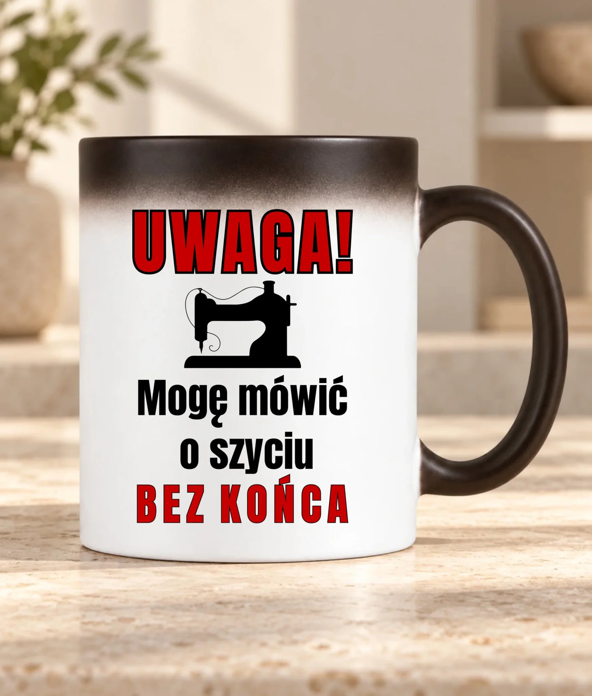 Kubek magiczny szyciowy dla krawcowej - Mówić o szyciu bez końca HS19