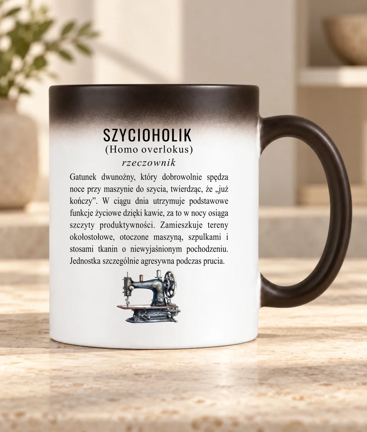 Kubek magiczny szyciowy dla krawcowej - Szycioholik definicja HS10