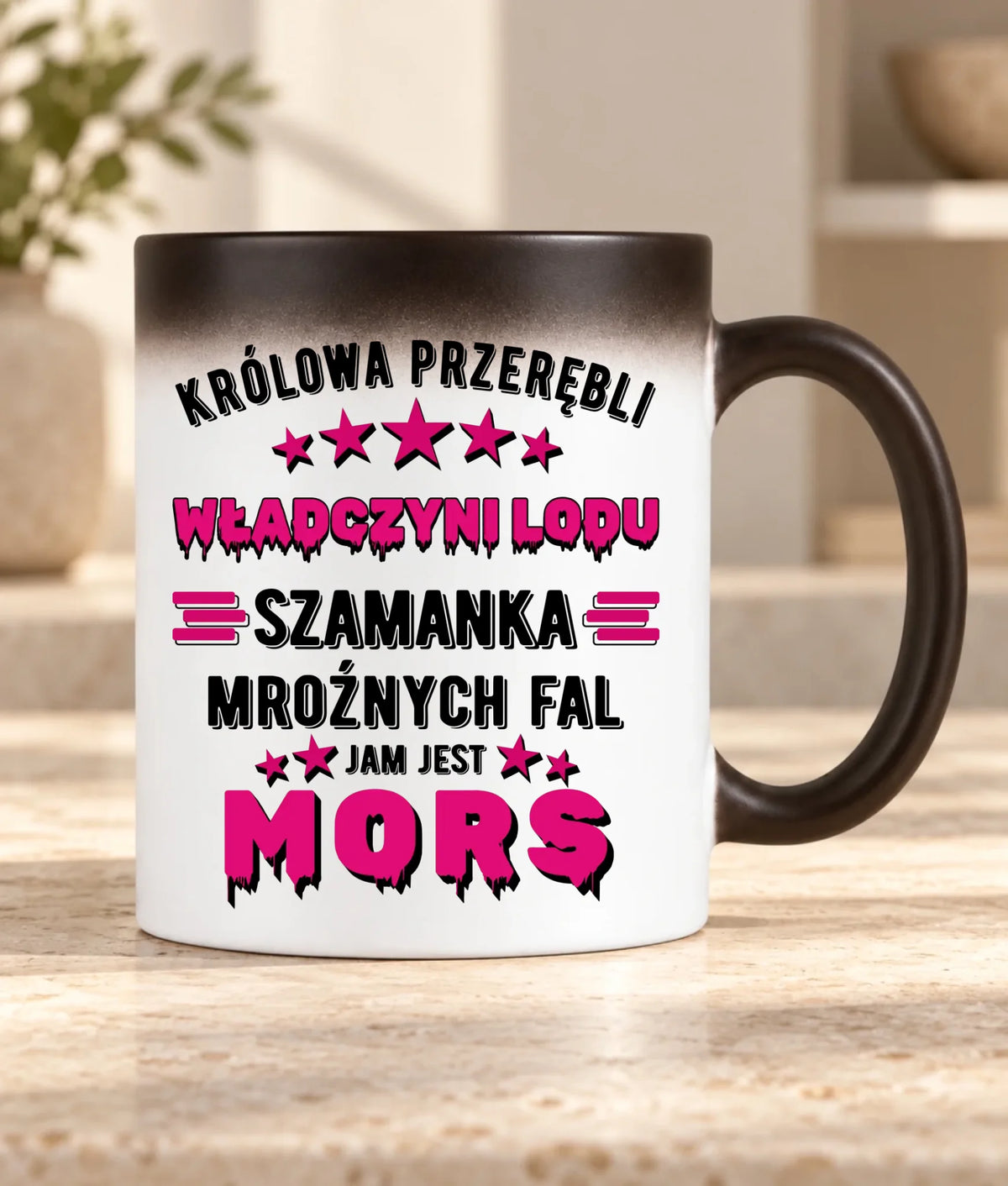 Kubek magiczny - prezent dla morsa - Królowa przerębli Jam jest mors HM17
