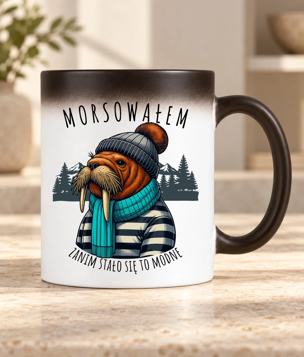 Kubek magiczny - prezent dla morsa - Morsowałem zanim stało się to modne - Mors HM08