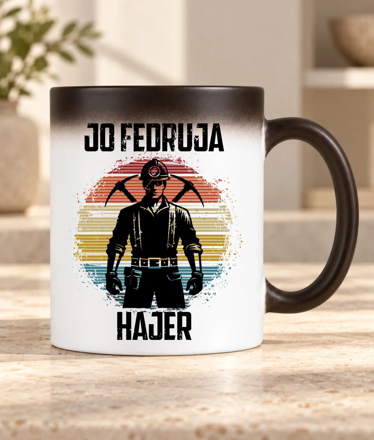 Kubek magiczny dla górnika - Jo fedruja Hajer