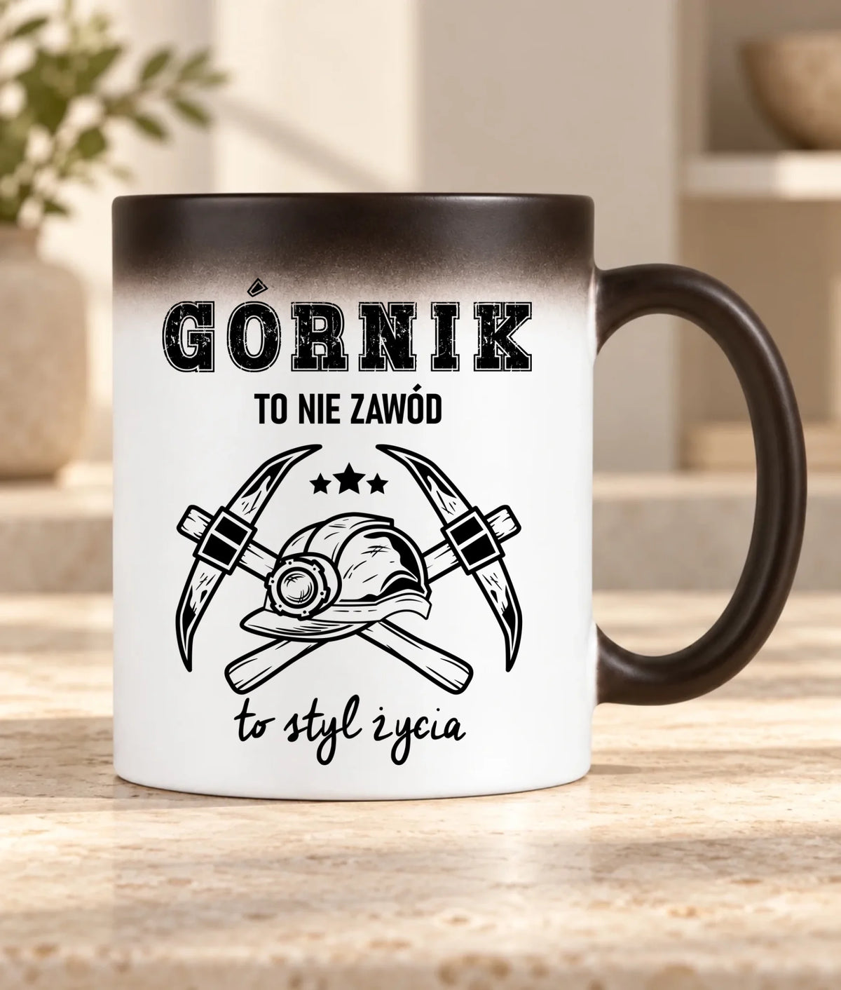 Kubek magiczny dla górnika - Górnik to nie zawód, to styl życia