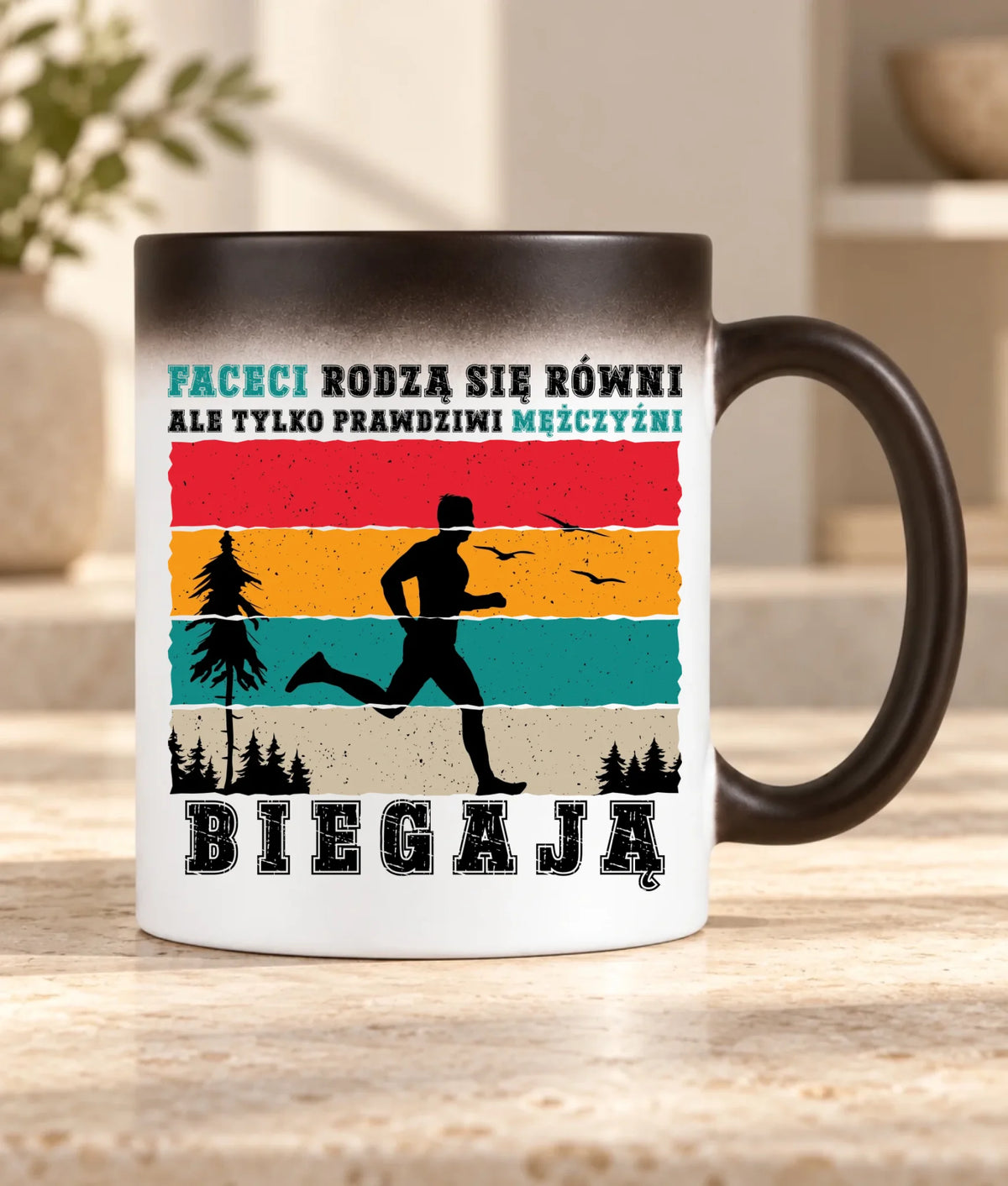 Kubek magiczny dla biegacza - Prawdziwi mężczyźni biegają HB02