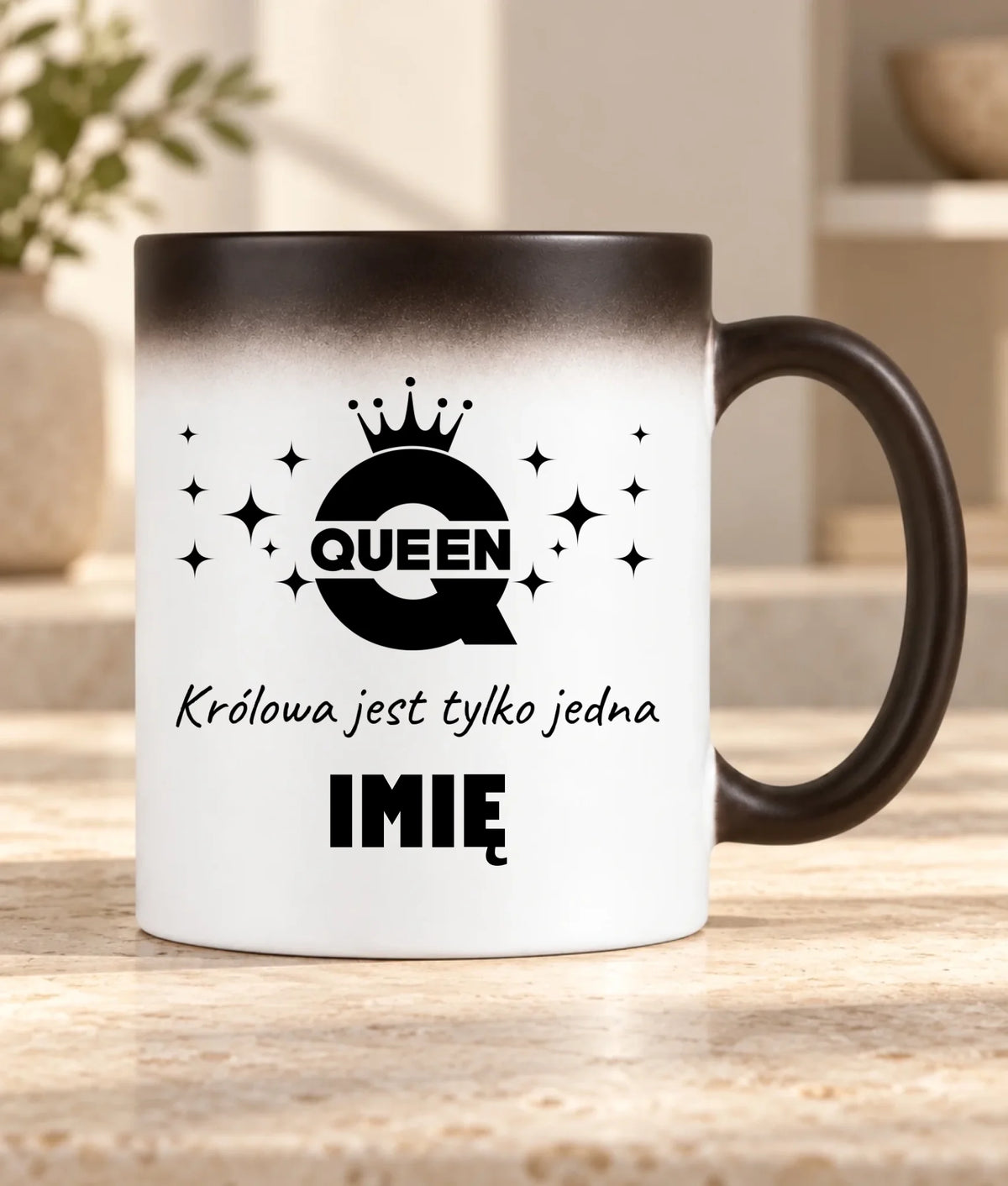 Kubek magiczny dla niej - Queen Królowa jest tylko jedna - personalizowany W40