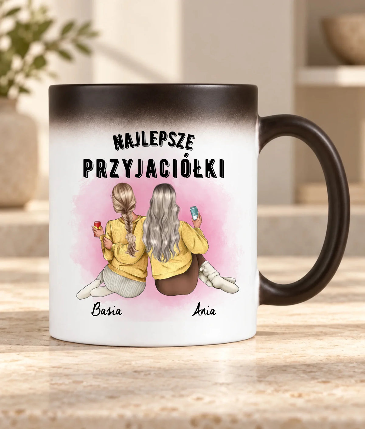 Kubek magiczny - prezent dla przyjaciółek - Najlepsze przyjaciółki 2-4 osób - personalizowany PR01