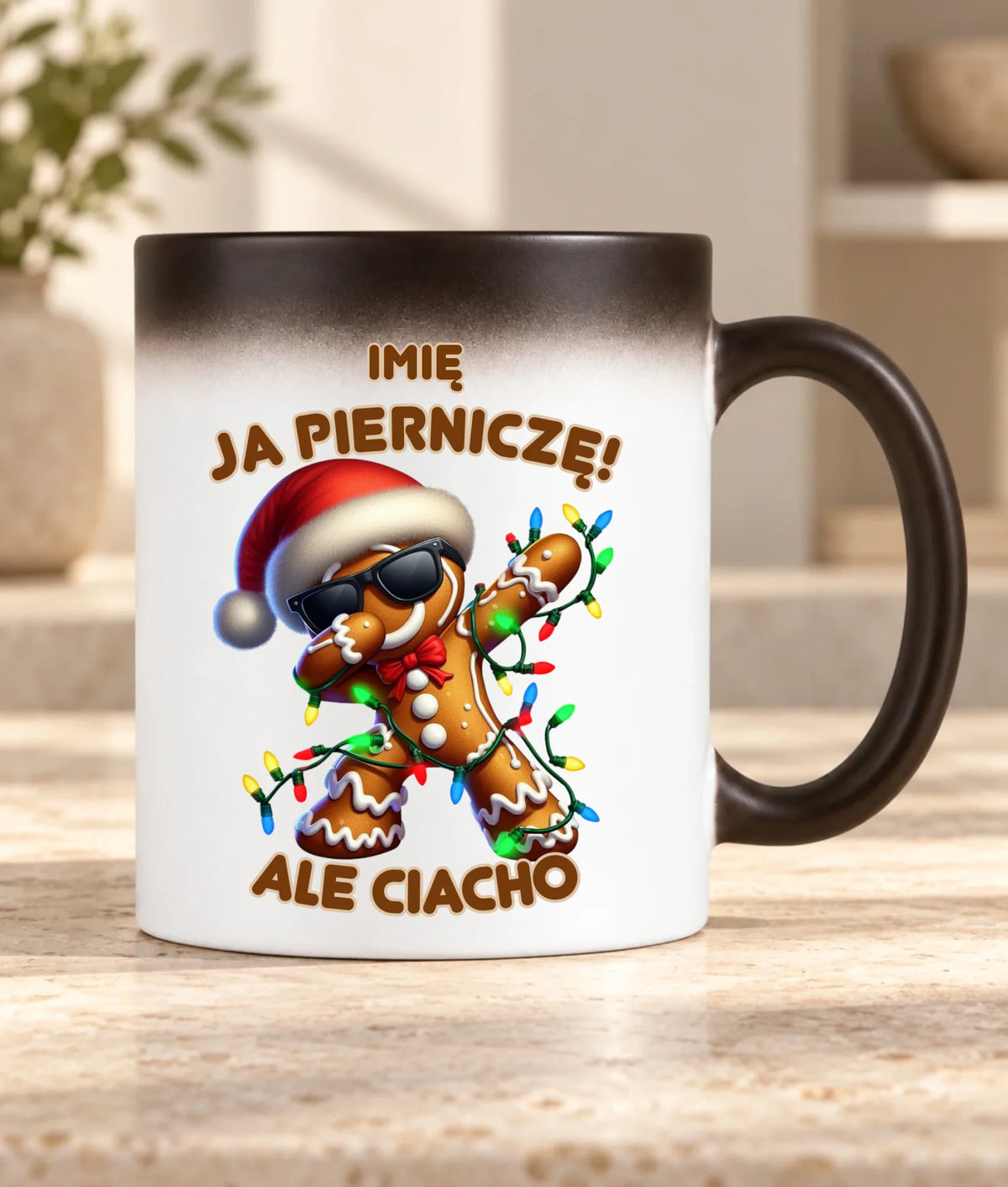 Kubek magiczny świąteczny - Piernik Ja pierniczę ale ciacho - personalizowany BN94