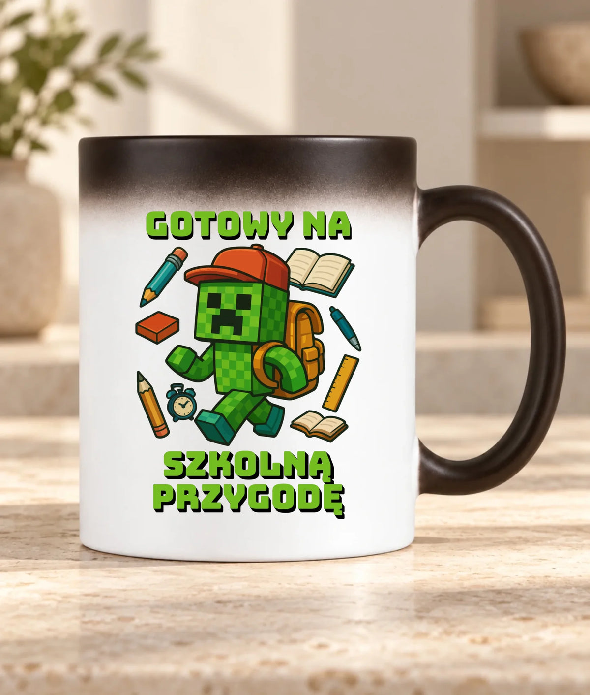 Kubek magiczny szkoła - Gotowy na szkołę - gamer do szkoły - SZ13