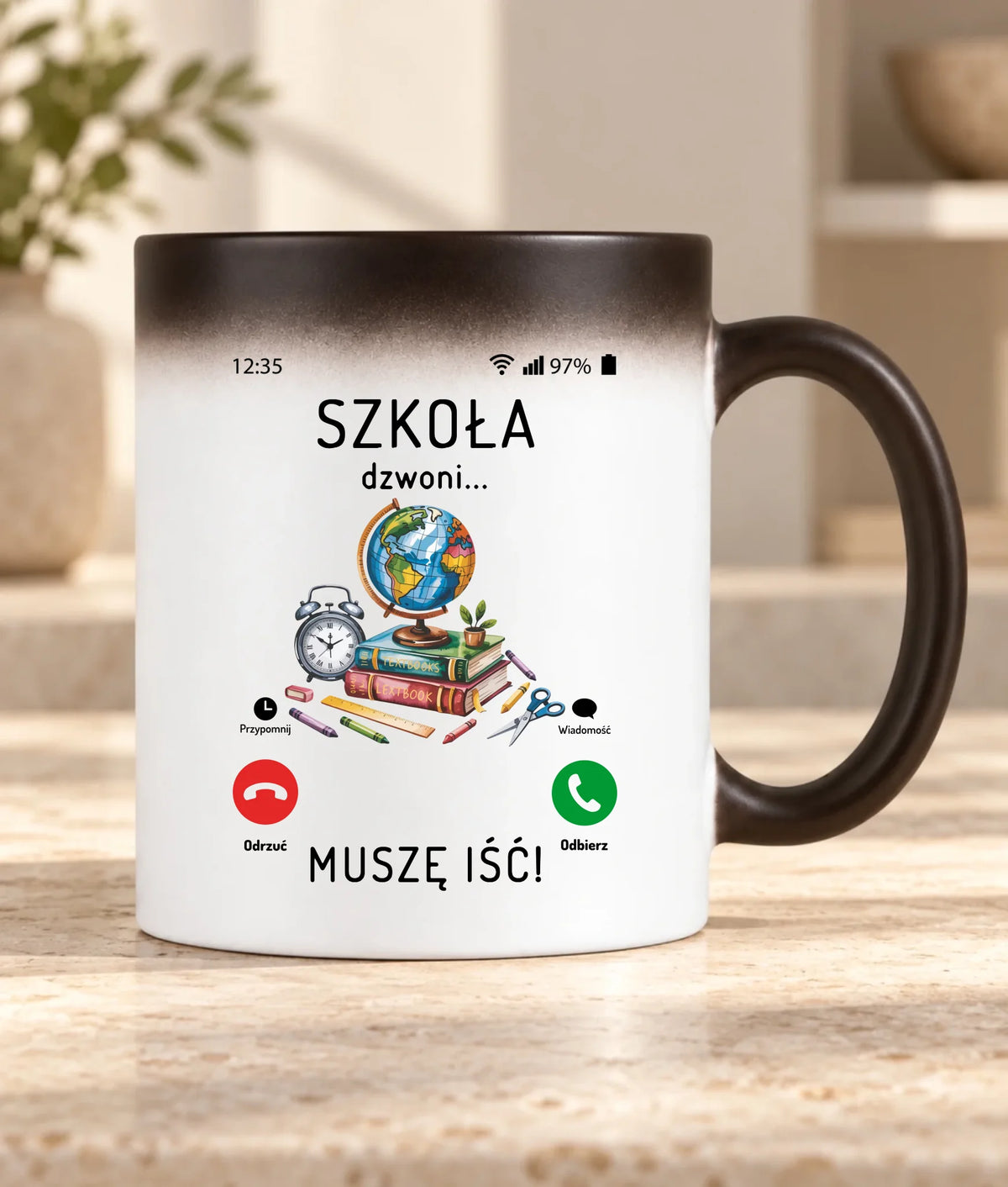 Kubek magiczny Szkoła dzwoni muszę iść SZ09
