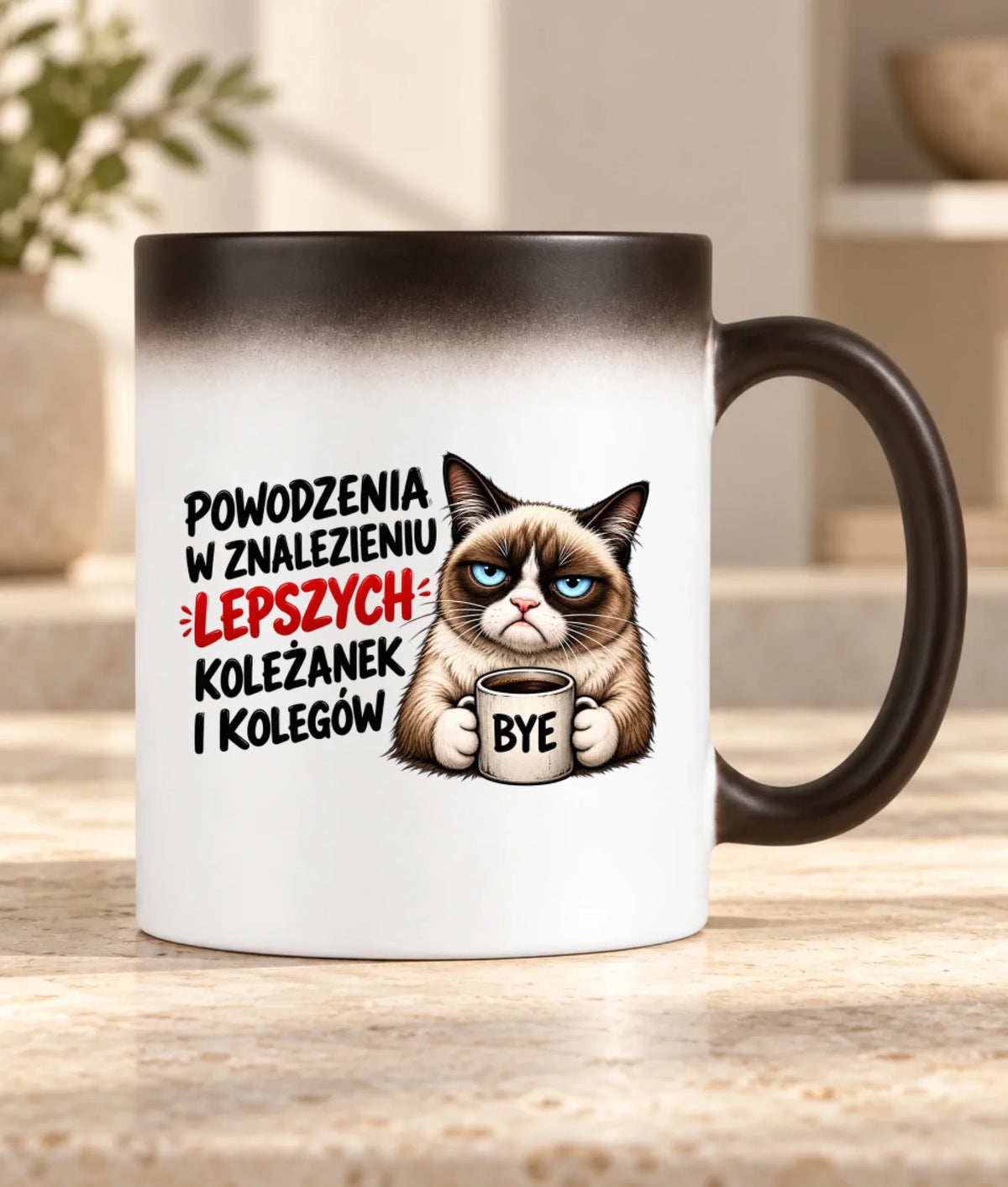 Kubek magiczny na odejście z pracy - Lepszych koleżanek i kolegów