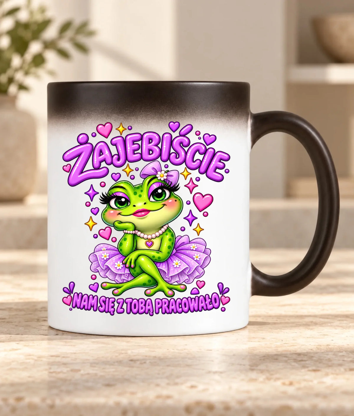 Kubek magiczny na odejście z pracy dla koleżanki - Żajebiście nam się pracowało