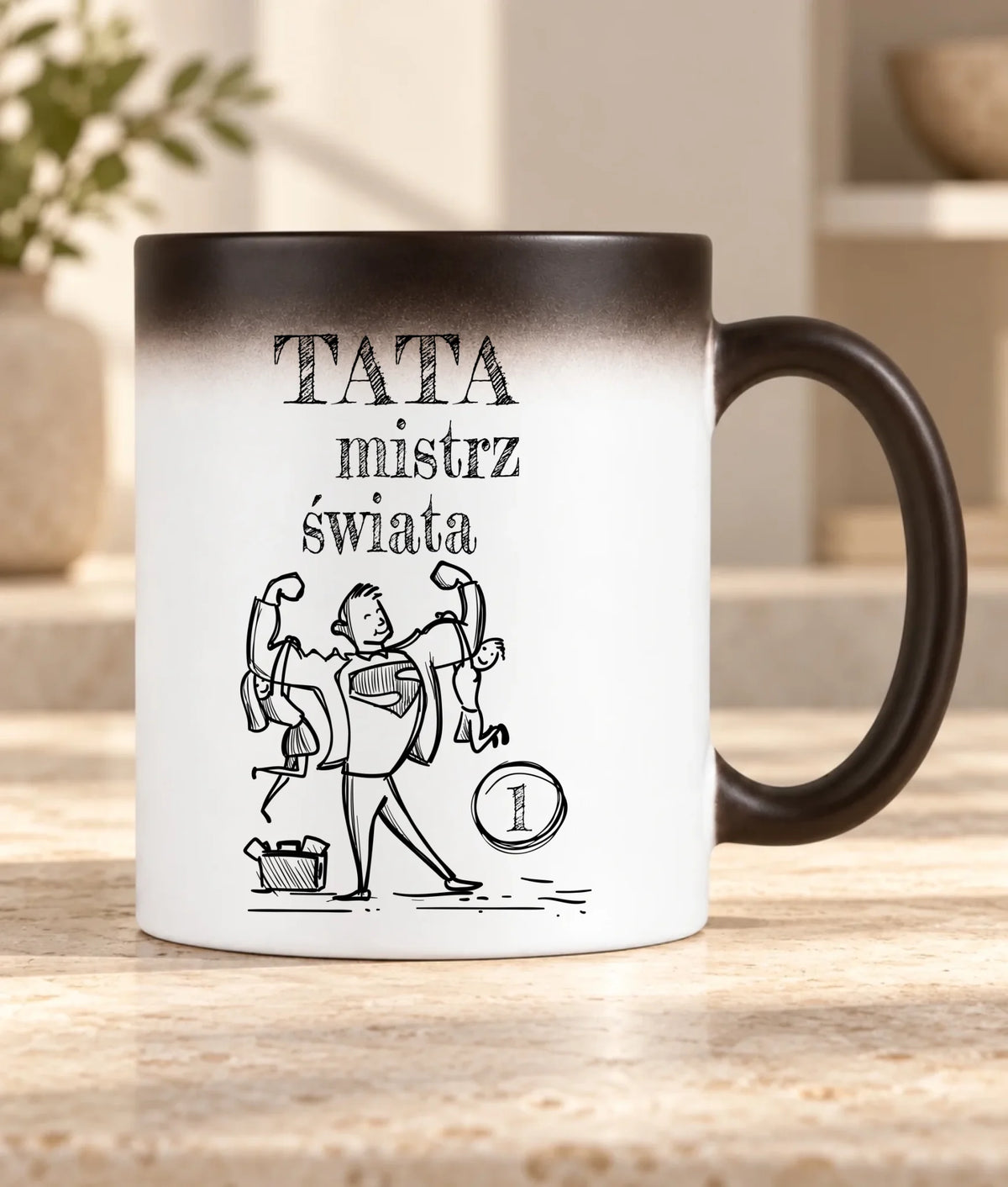 Kubek magiczny dla taty - Tata Mistrz Świata DT36