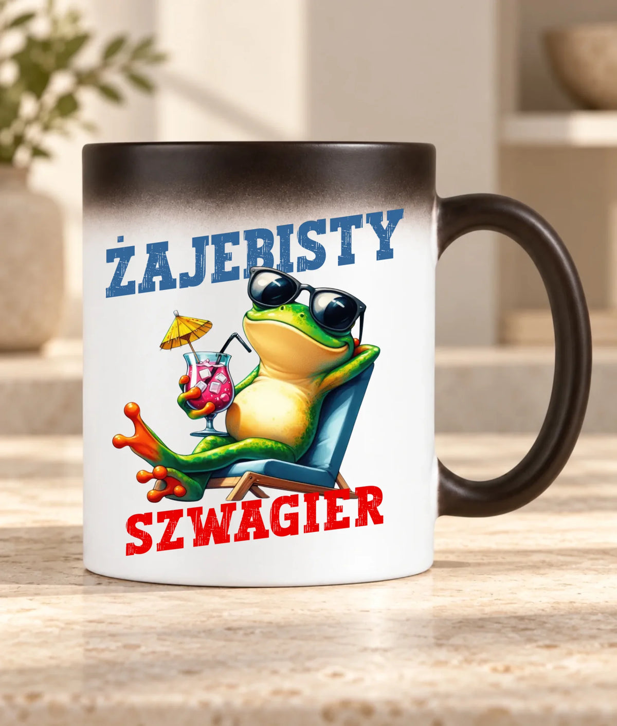 Kubek magiczny dla szwagra - Żajebisty Szwagier DSZ01