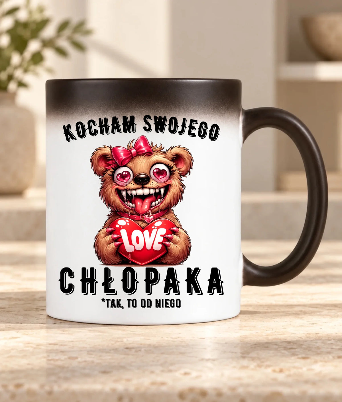 Kubek magiczny dla dziewczyny - Kocham swojego chłopaka W89