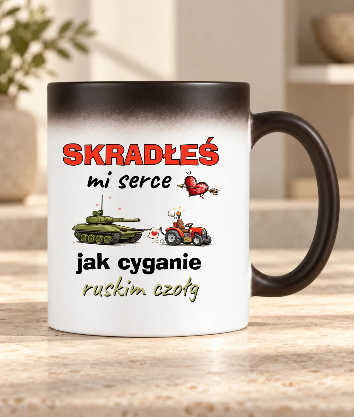 Kubek magiczny - Skradłeś mi serce jak cyganie ruskim czołg W77