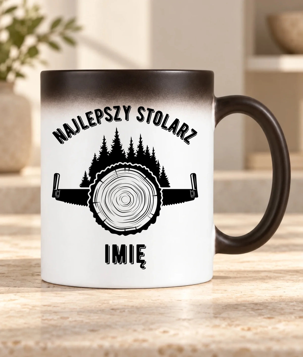 Kubek magiczny dla stolarza - Najlepszy stolarz - personalizowany ZS01