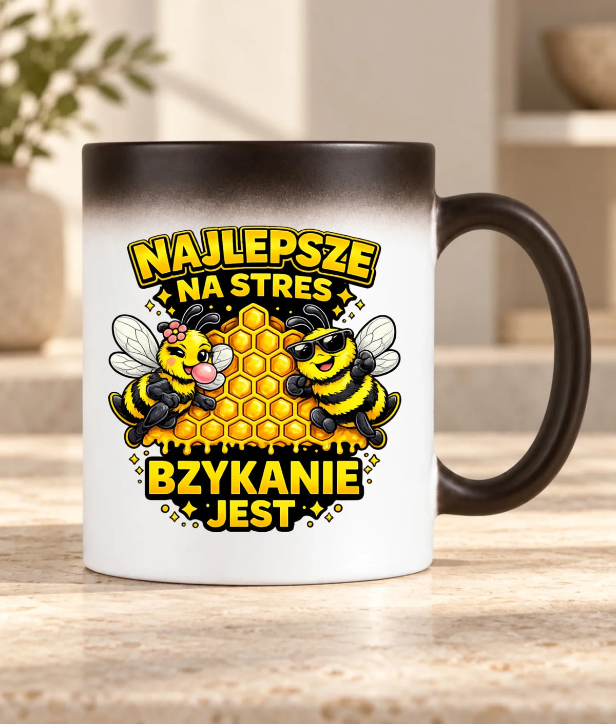 Kubek magiczny dla par - Najlepsze na stres bzykanie jest W79