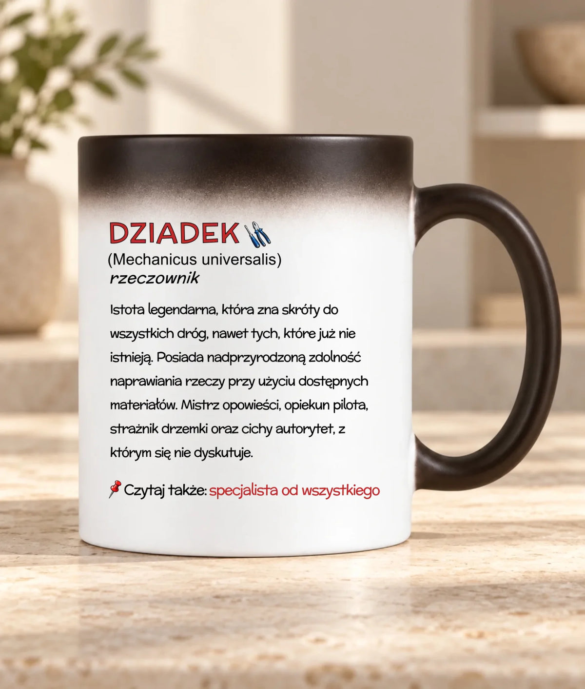 Kubek magiczny dla dziadka - Dziadek śmieszna definicja D43