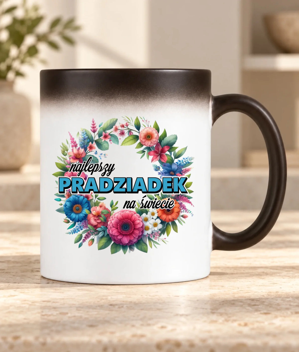 Kubek magiczny dla dziadka - Najlepszy pradziadek na świecie D45