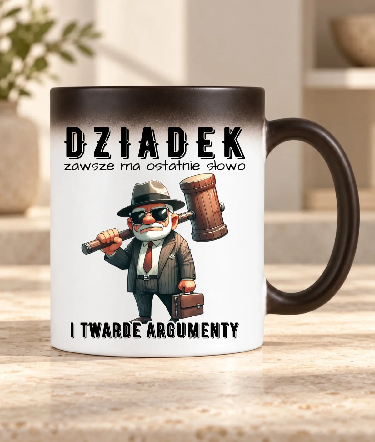 Kubek magiczny dla dziadka - Dziadek zawsze ma ostatnie słowo D40