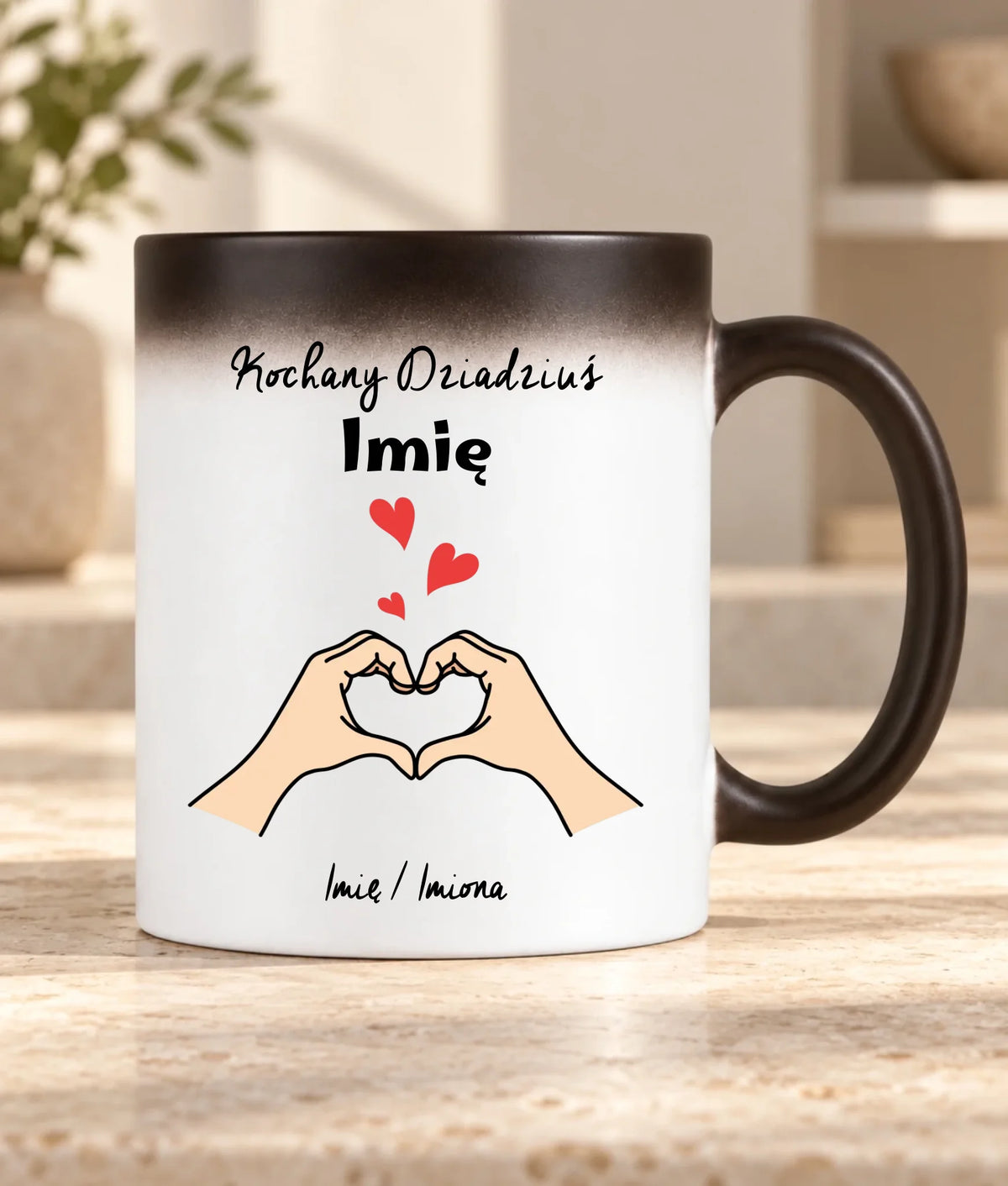 Kubek magiczny dla dziadka - Kochany Dziadek podpis - personalizowany D13