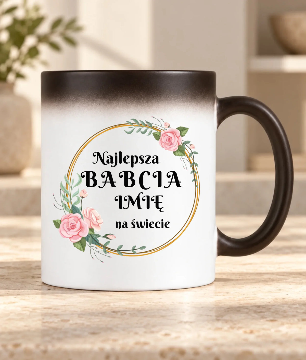 Kubek magiczny dla babci - Najlepsza babcia na Świecie - personalizowany B04