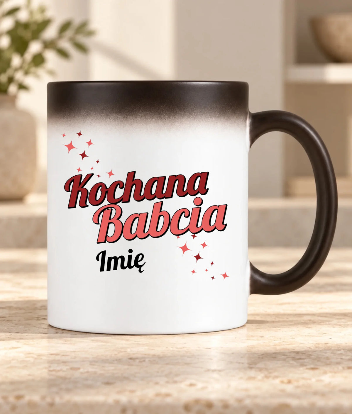 Kubek magiczny dla babci - Kochana Babcia - personalizowany B05