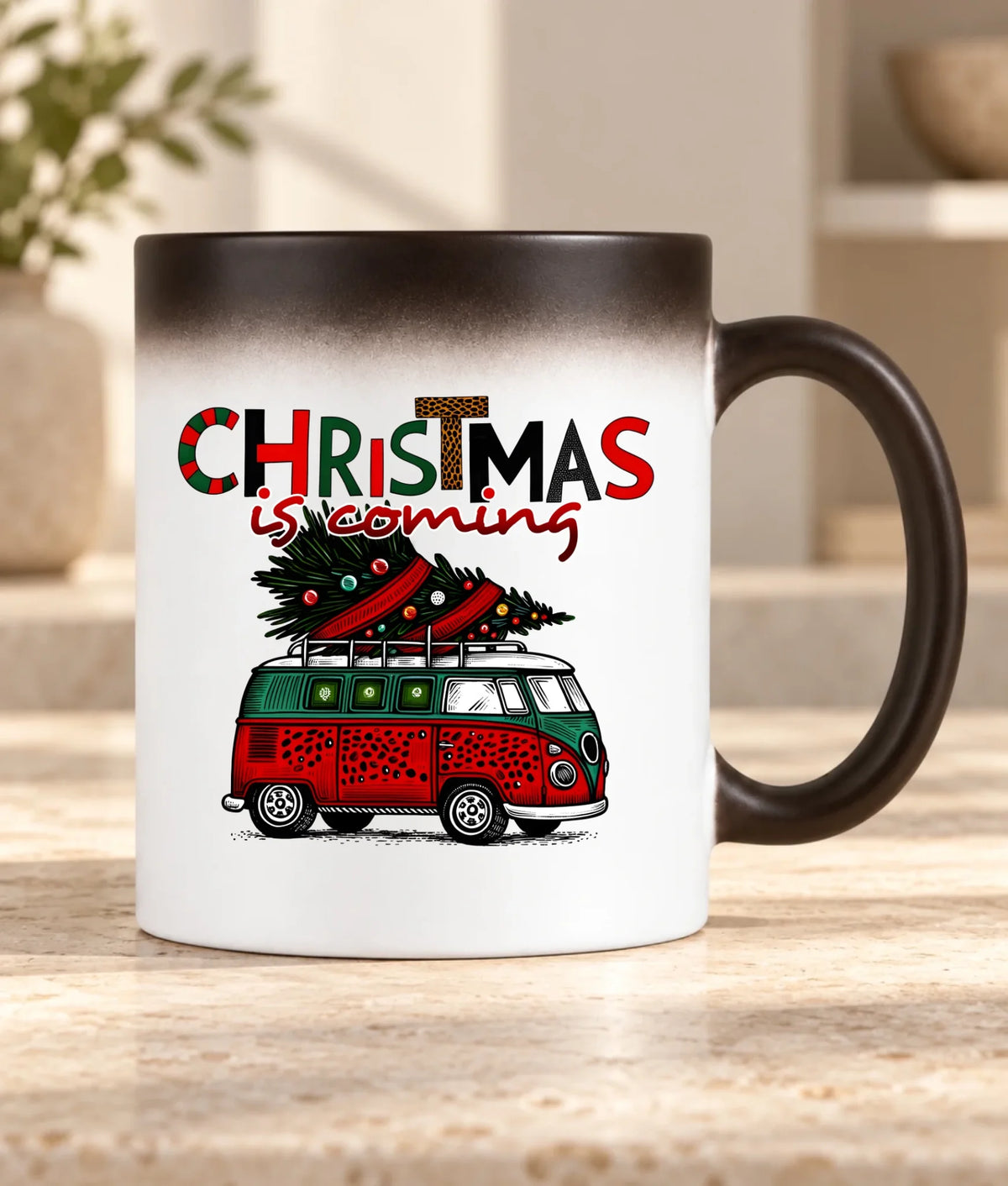 Kubek magiczny świąteczny - Kamper Christmas is coming BN42