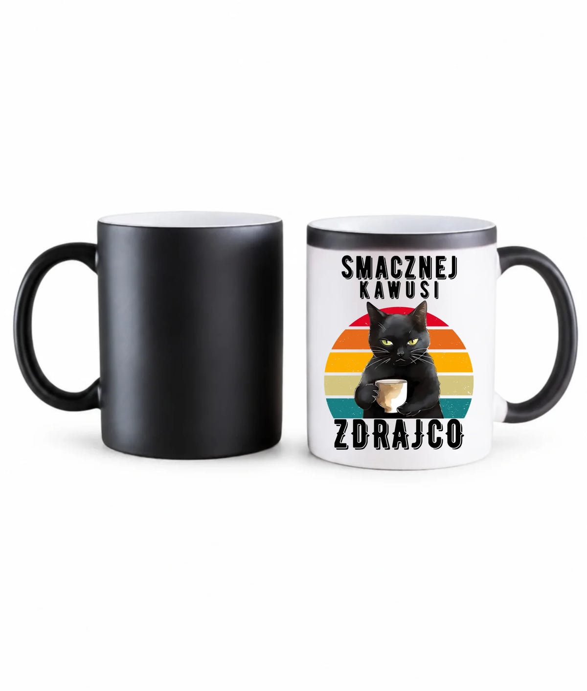 Kubek magiczny na odejście z pracy - Smacznej kawusi Zdrajco