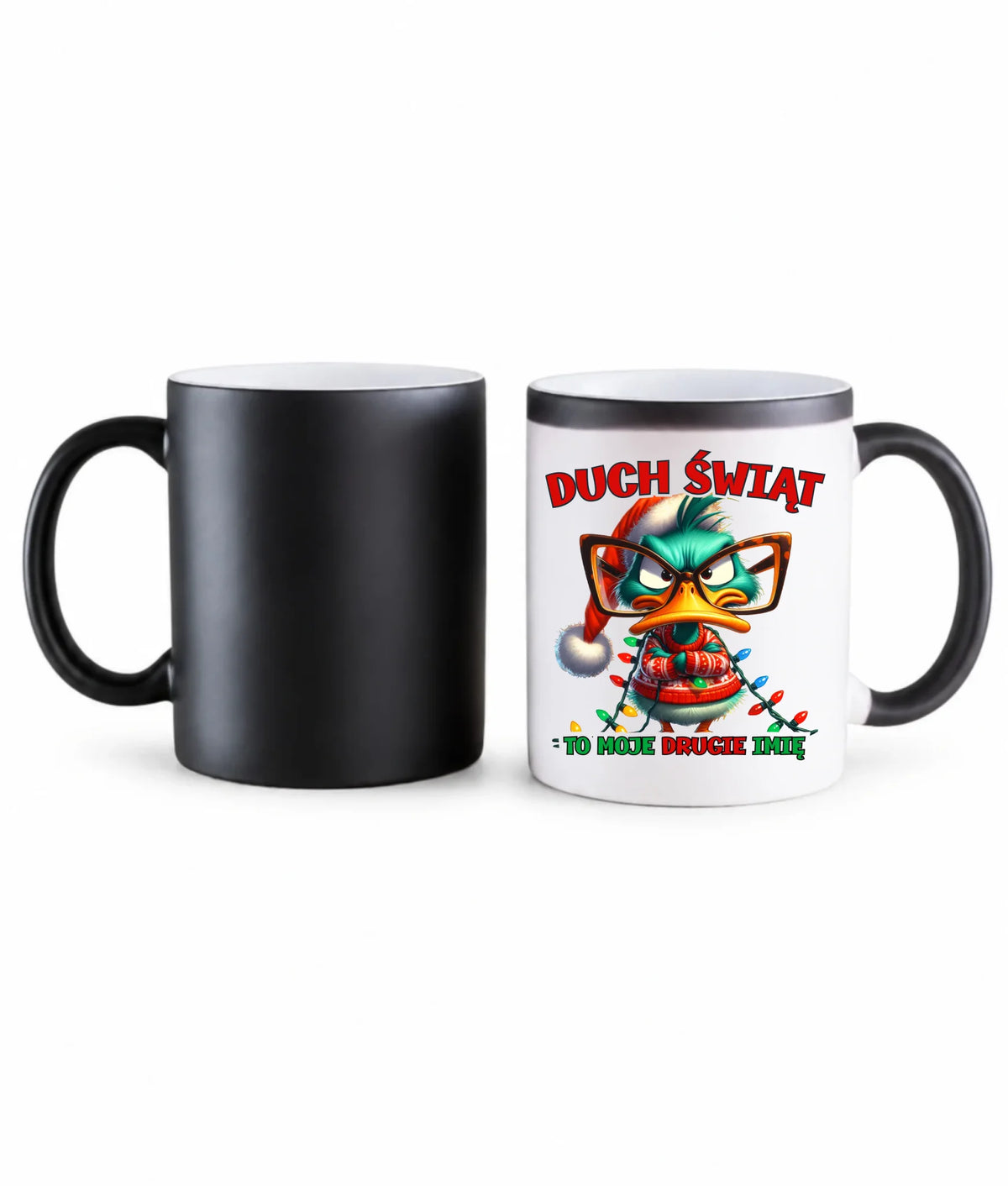 Kubek magiczny świąteczny - Duch Świąt to moje drugie imię BN76