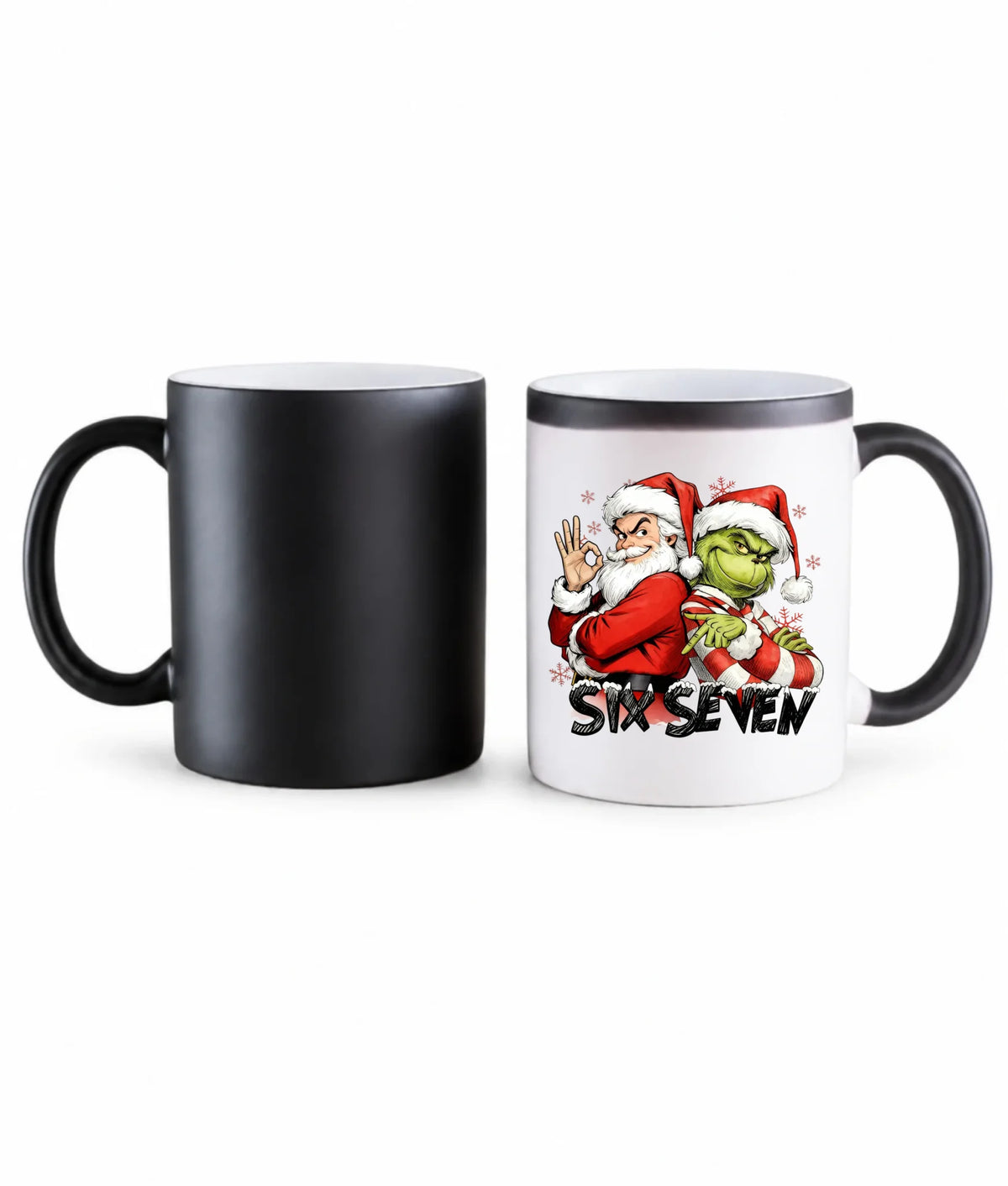 Kubek magiczny świąteczny - Mikołaj i Grinch six seven 67 BN148
