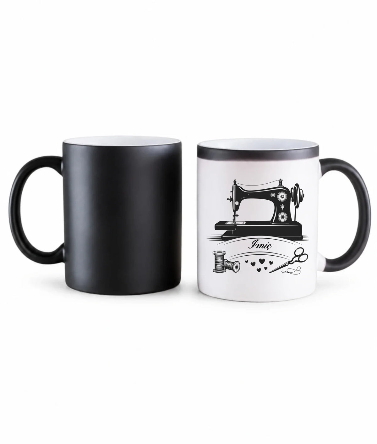 Kubek magiczny szyciowy dla krawcowej - Maszyna vintage- personalizowany HS34