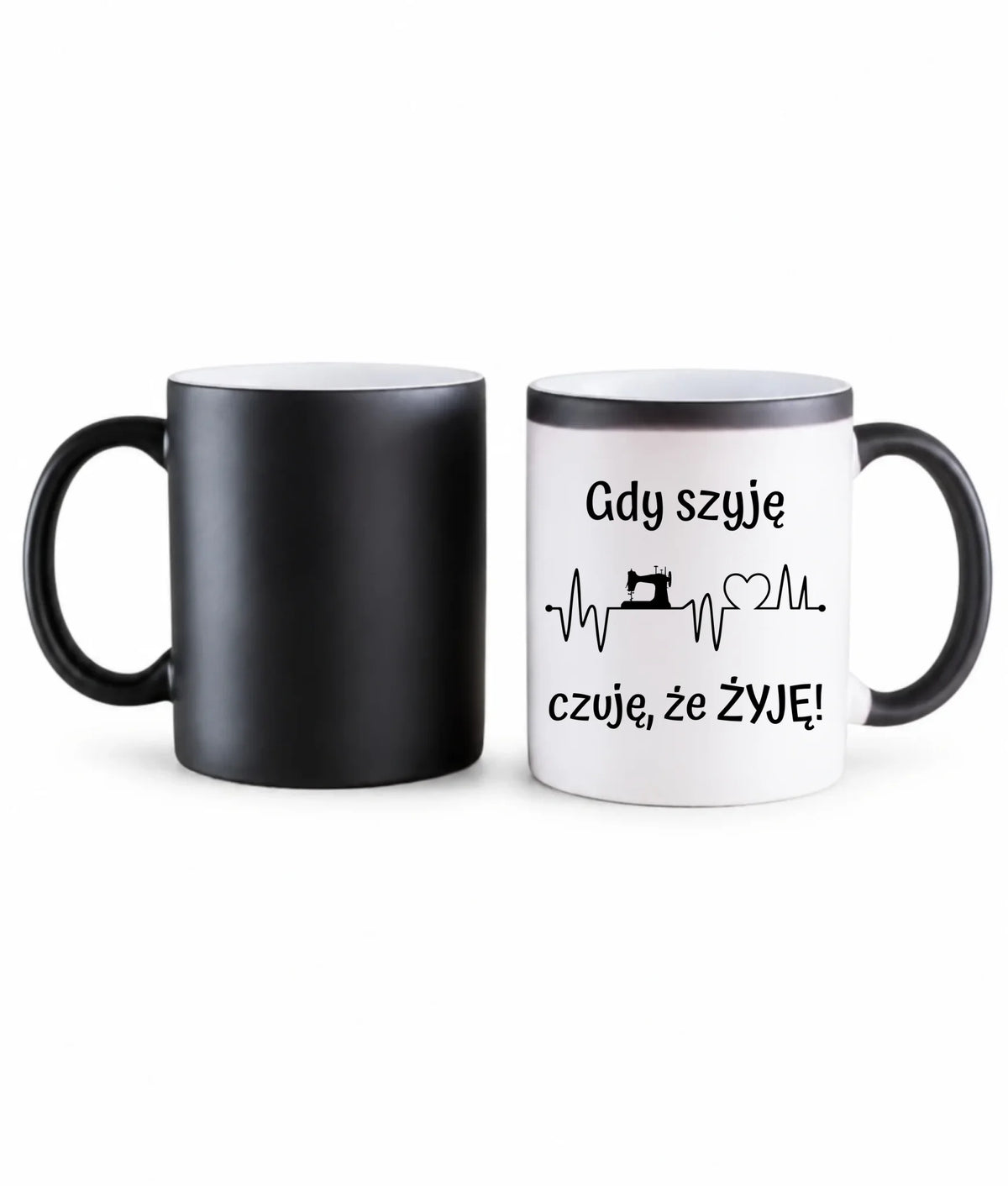 Kubek magiczny szyciowy dla krawcowej - Gdy szyję czuję, że żyję HS12