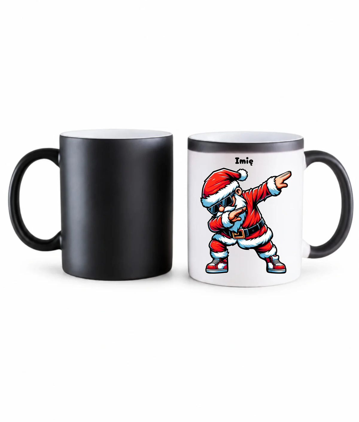 Kubek magiczny świąteczny z Mikołajem - na Mikołajki - personalizowany BN136